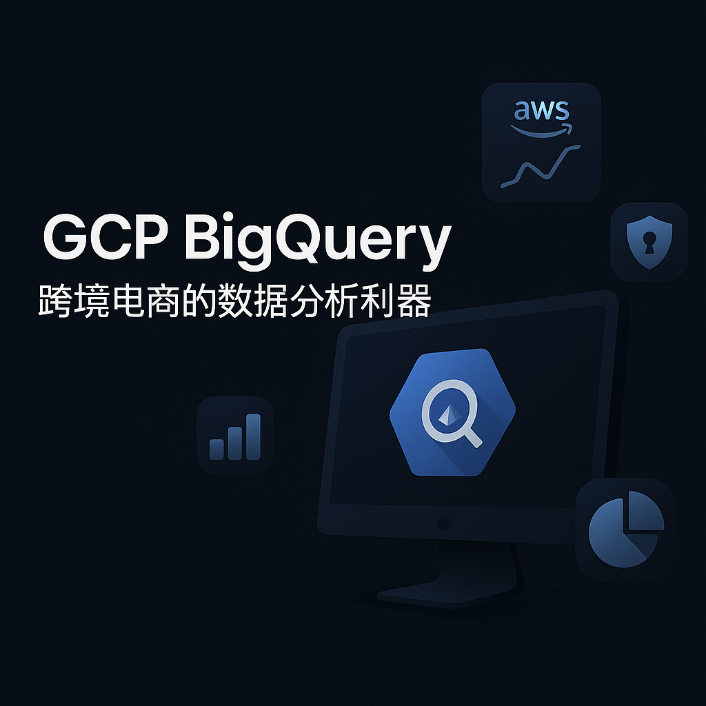 GCP BigQuery 跨境电商数据分析封面图,展示云分析与大数据可视化场景