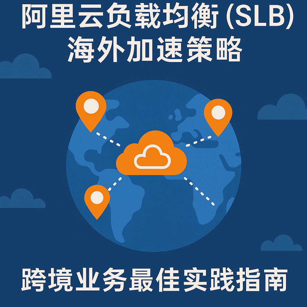 阿里云 SLB 海外加速策略示意图、阿里云全球加速架构图、跨境业务负载均衡加速封面图