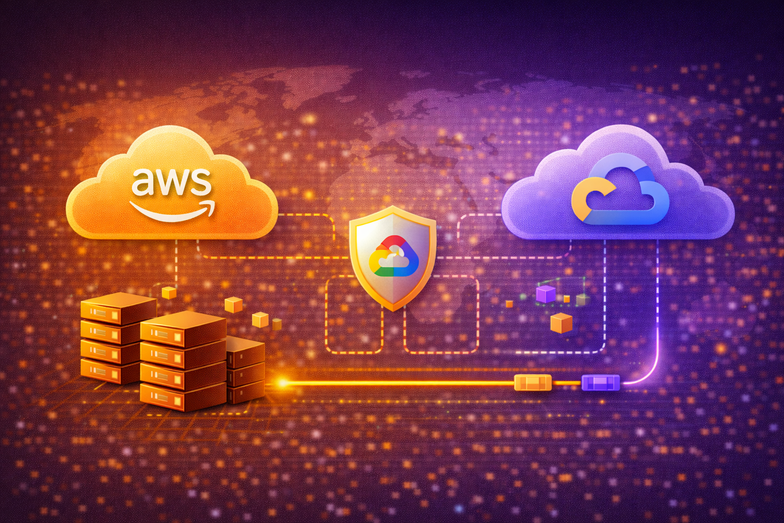 多区域灾备架构封面图，展示企业通过多云部署与跨区域容灾实现高可用与业务连续性的技术方案